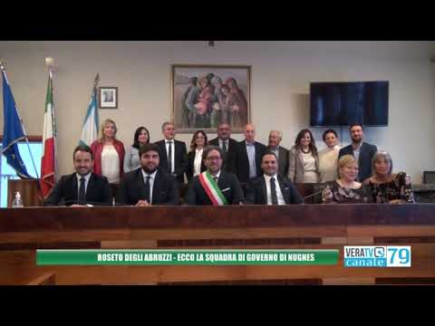 Roseto degli Abruzzi – Il sindaco Mario Nugnes ha presentato la nuova giunta