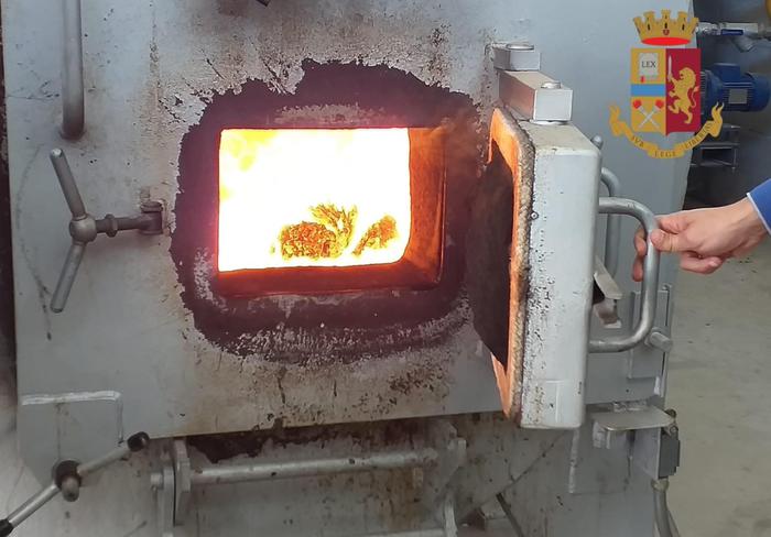 Distrutti 500 kg di droga in forno alta combustione