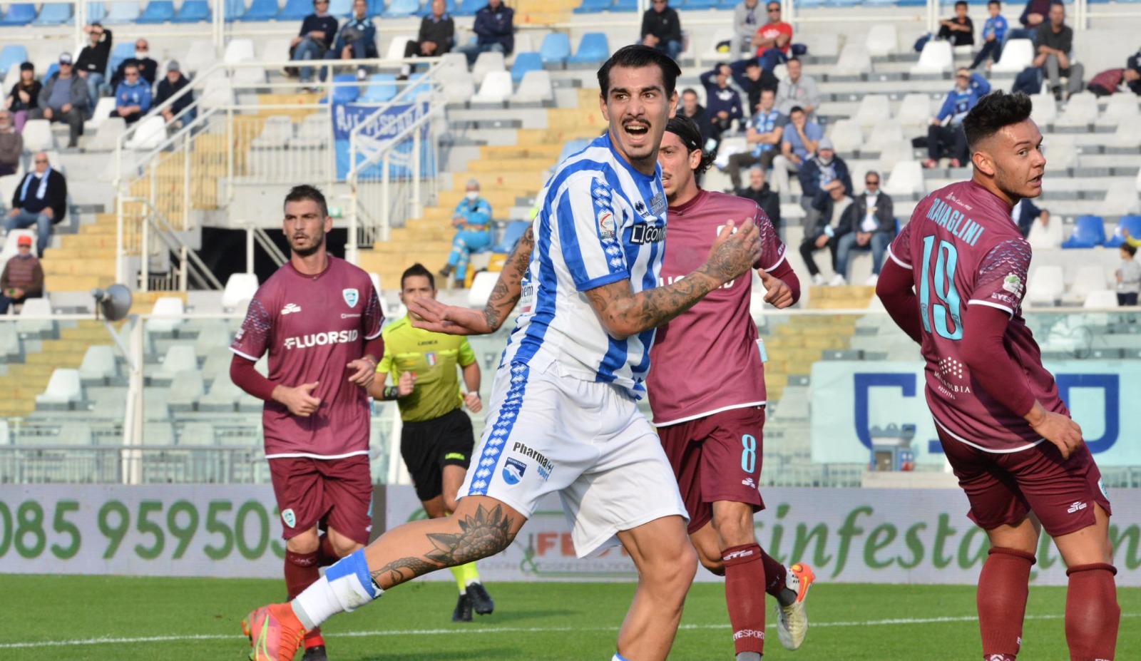 Pescara-Olbia 1-0: Auteri salva la panchina
