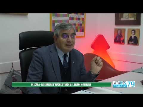 Pescara – Il senatore D’Alfonso traccia il bilancio delle sue attività