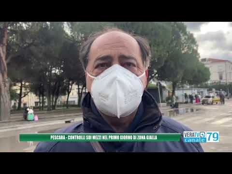 Pescara – Abruzzo in zona gialla, controlli a tappeto sui mezzi di trasporto