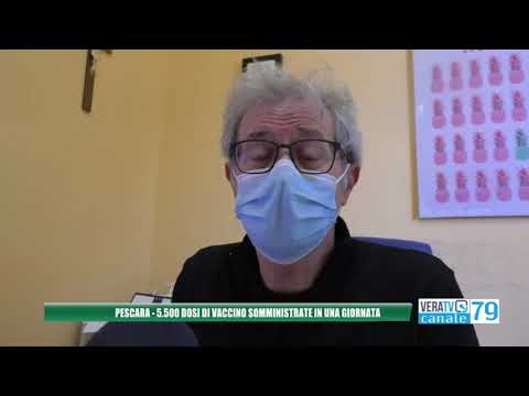 Pescara – Somministrate oltre 5000 dosi di vaccino in un giorno
