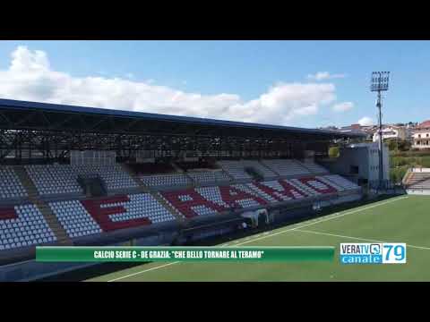 Calcio Serie C – Il Teramo presenta il centrocampista De Grazia