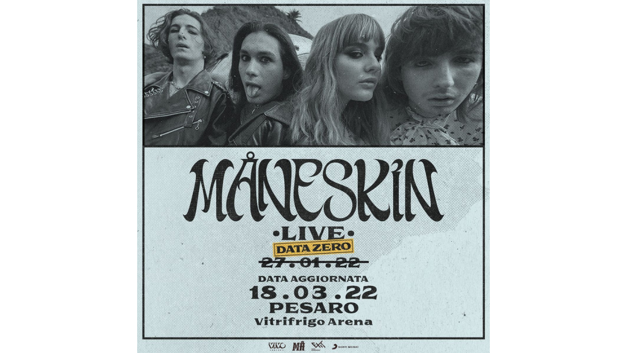 Il concerto dei Maneskin alla Vitrifrigo Arena posticipato al 18 marzo
