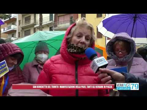 San Benedetto del Tronto – Manifestazione della pace, tanti gli ucraini in piazza