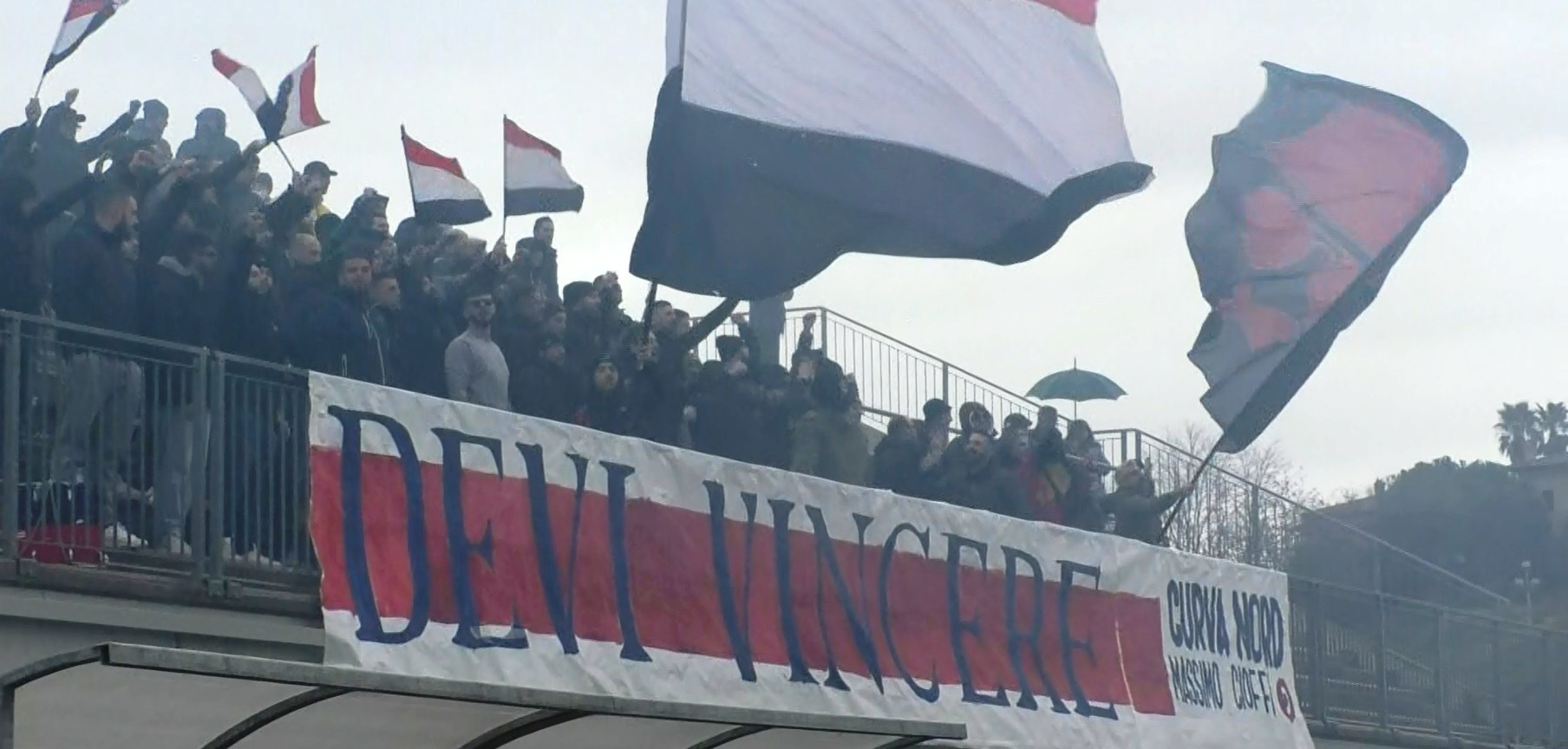 Samb-Fiuggi, gli ultras all’allenamento di rifinitura: “Devi vincere”