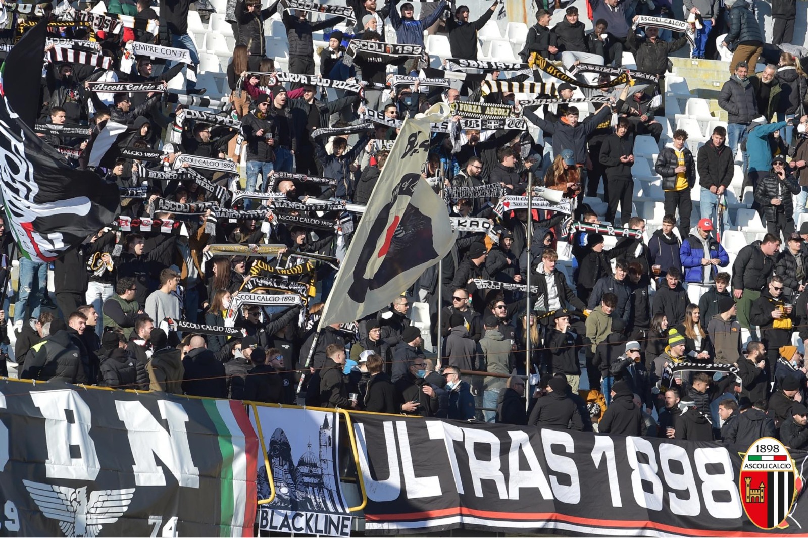 Ascoli-Perugia, tornano gli ultras bianconeri: “Sabato e per il prosieguo del campionato”