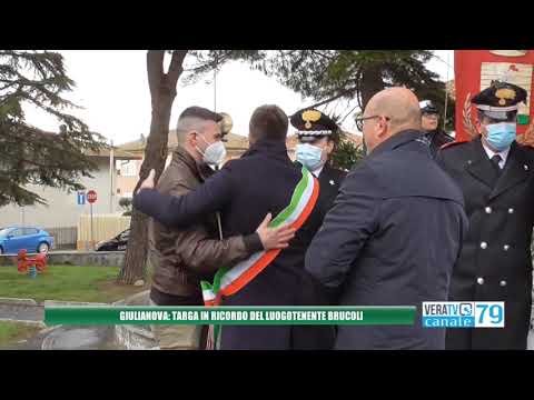 Giulianova – Una targa in ricordo del Luogotenente dei carabinieri Roberto Brucoli