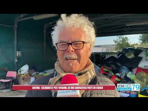 Ancona – Da una carrozzeria parte un carico di beni per l’Ucraina