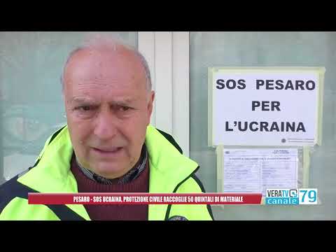 Pesaro – La protezione civile raccoglie 50 quintali di materiali tra generi alimentarie e indumenti