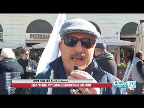 Bolkestein, “no alle aste”: tanti i balneari marchigiani in protesta a Roma