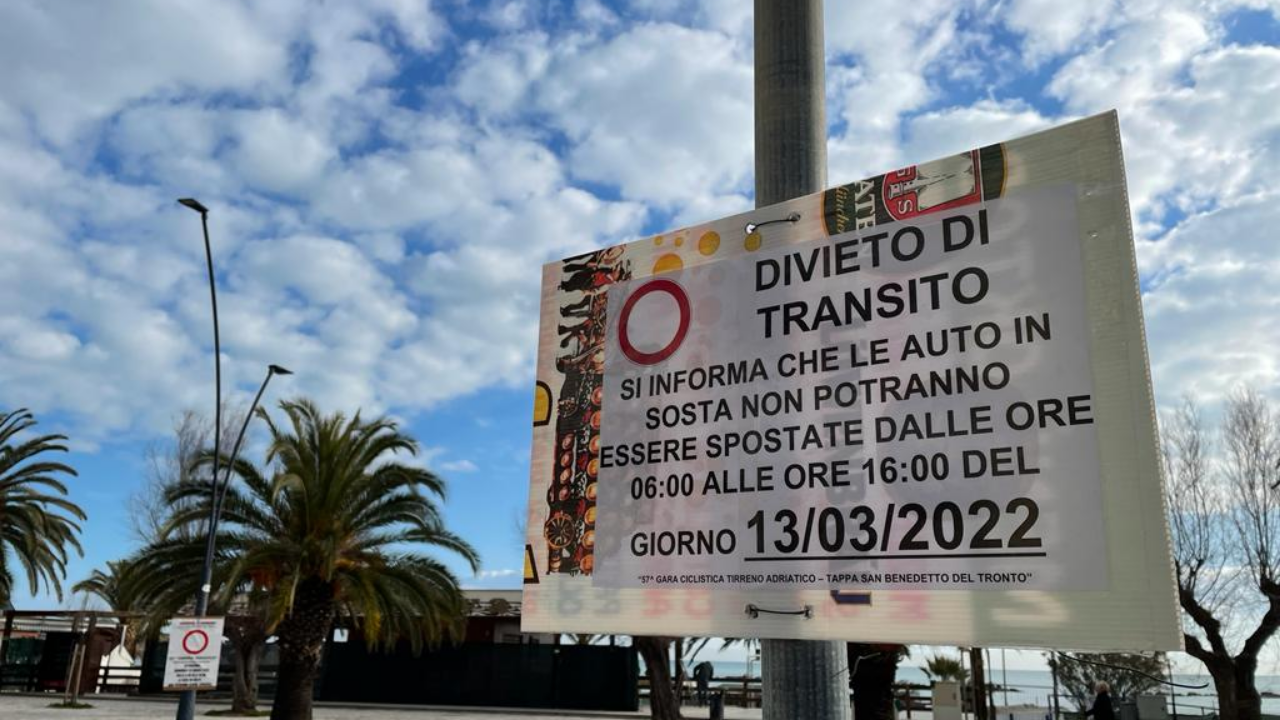 Tirreno-Adriatico, modifiche alla viabilità e sosta a San Benedetto e Grottammare: ecco tutte le info