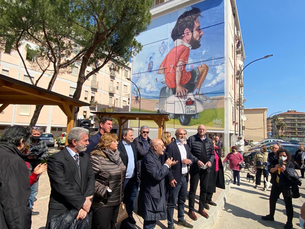 Riqualificazione delle periferie: un Murale – giardino firmato Macs al quartiere Zanni di Pescara