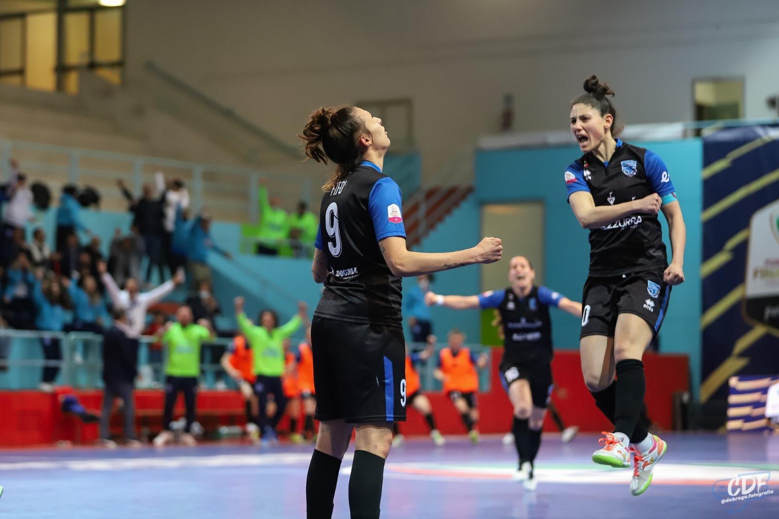 Calcio a 5 femminile: Coppa Italia, il Città di Falconara batte la Lazio all’ultimo secondo e vola in finale