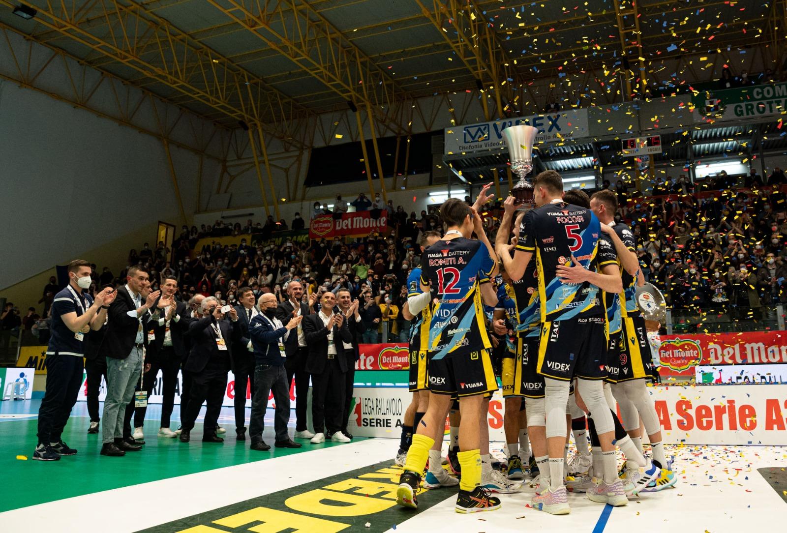 Volley, la Videx Grottazzolina vince la Supercoppa di A3