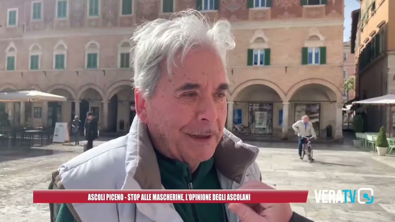 Ascoli Piceno, stop alle mascherine: l’opinione degli ascolani