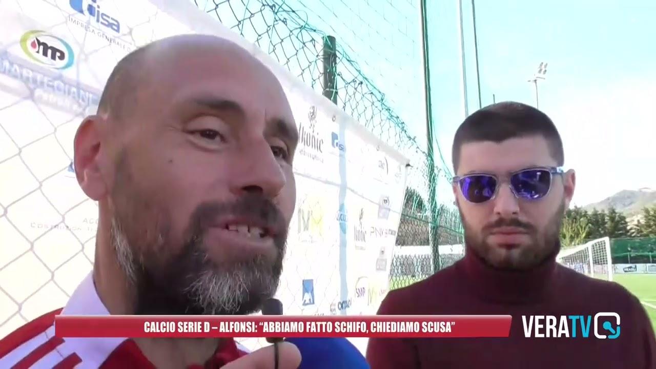 Calcio Serie D – Alfonsi: “Abbiamo fatto schifo, chiediamo scusa”