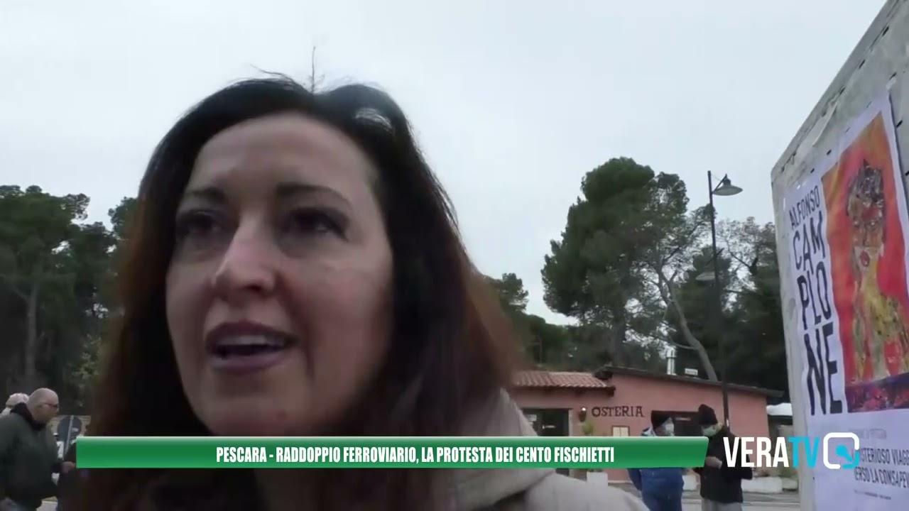 Pescara, contro il raddoppio ferroviario la protesta dei cento fischietti