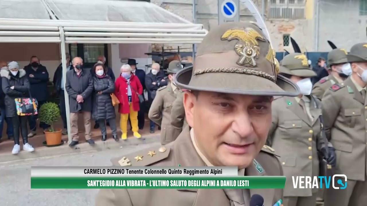 Sant’Egidio alla Vibrata – L’ultimo saluto degli alpini a Danilo Lesti