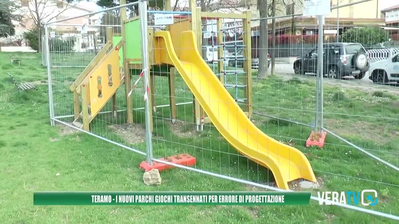 Teramo – Giochi per bambini installati ma transennati da mesi