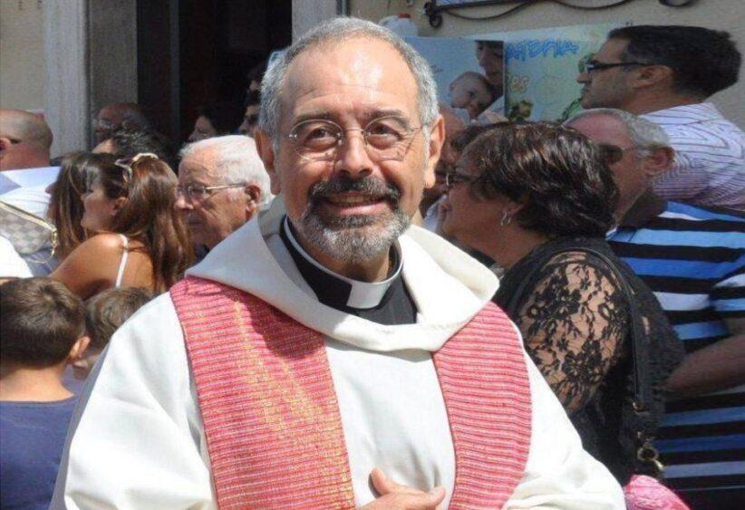 Trasacco – Don Francesco celebra messa dopo l’aggressione
