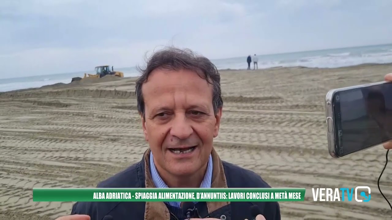 Alba Adriatica – Per metà maggio pronta la spiaggia di alimentazione