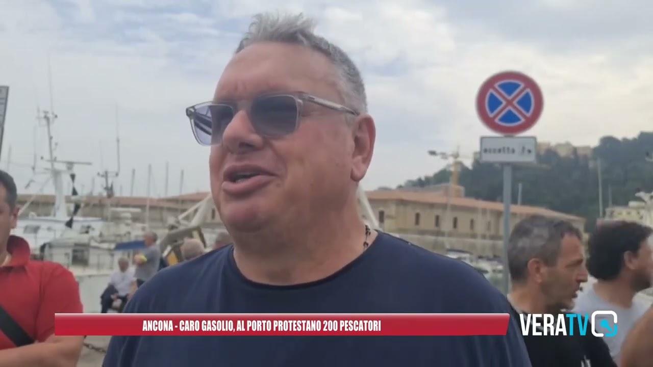 Ancona – Caro gasolio, 200 pescatori protestano al porto