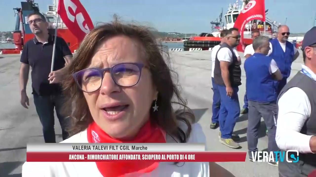 Ancona, rimorchiatore affondato: sciopero di quattro ore al porto