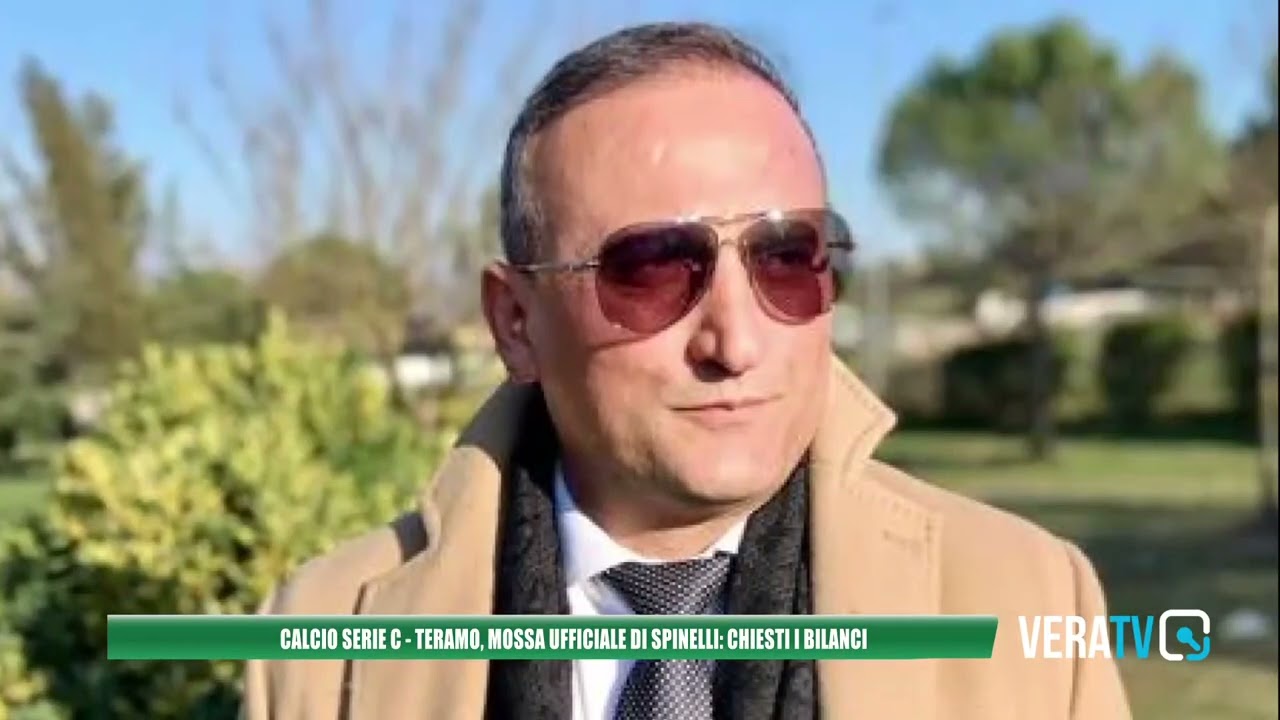 Calcio Serie C – Spinelli chiede i bilanci prima di entrare nel Teramo Calcio o sostenere la società