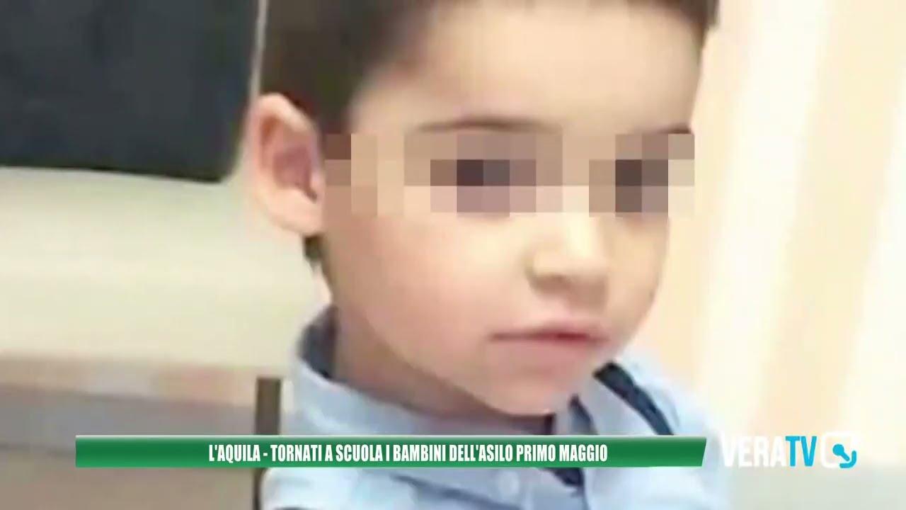 L’Aquila – Sono tornati a scuola i bambini dell’asilo Primo Maggio dopo la morte di Tommaso