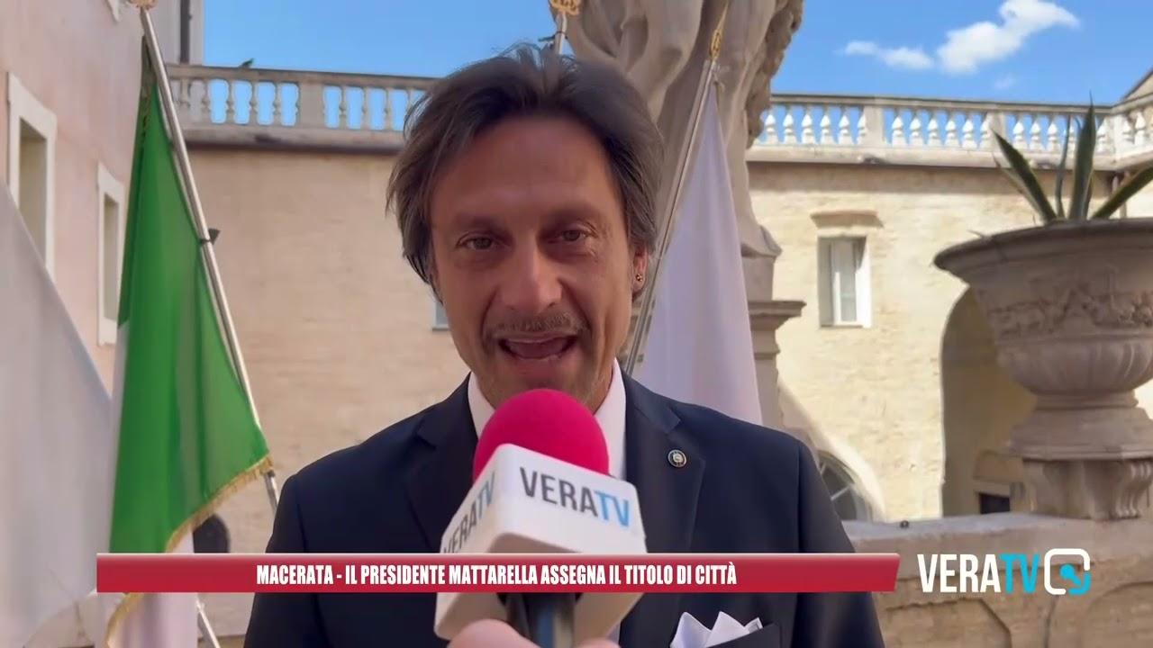 Macerata – Il presidente Mattarella assegna il titolo di città