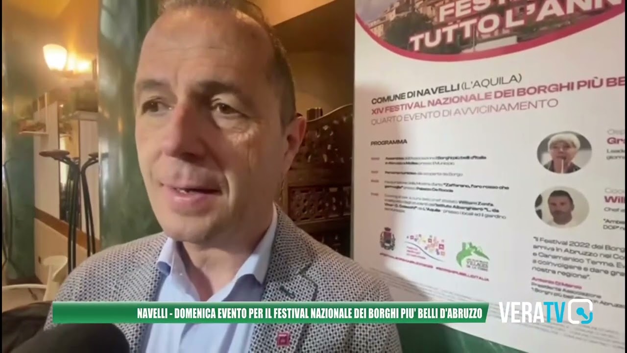 Navelli – Festival nazionale dei borghi più belli d’Italia, il sindaco presenta la manifestazione