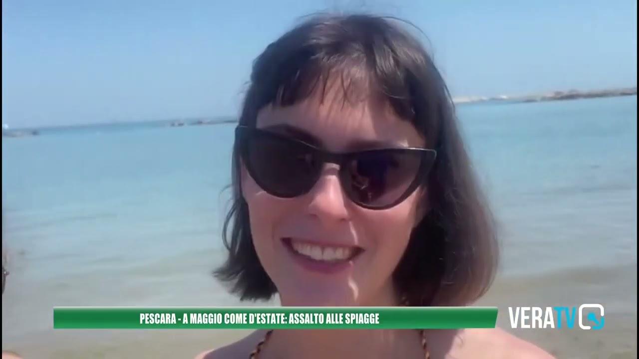 Pescara, a maggio come d’estate: assalto alle spiagge