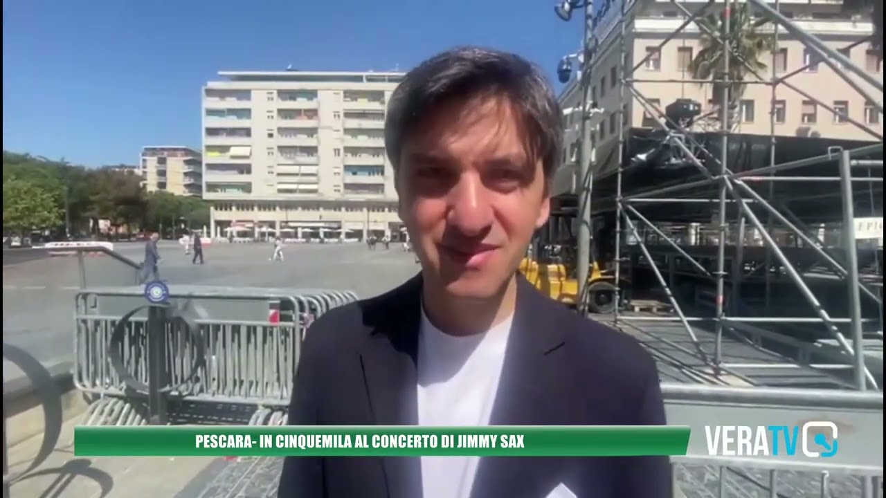 Pescara – In cinquemila al concerto di Jimmy Sax