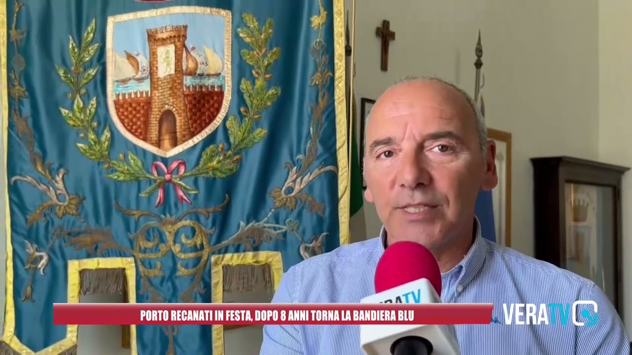 Porto Recanati – Dopo otto anni torna l’ambita Bandiera Blu, soddisfatto il sindaco Michelini