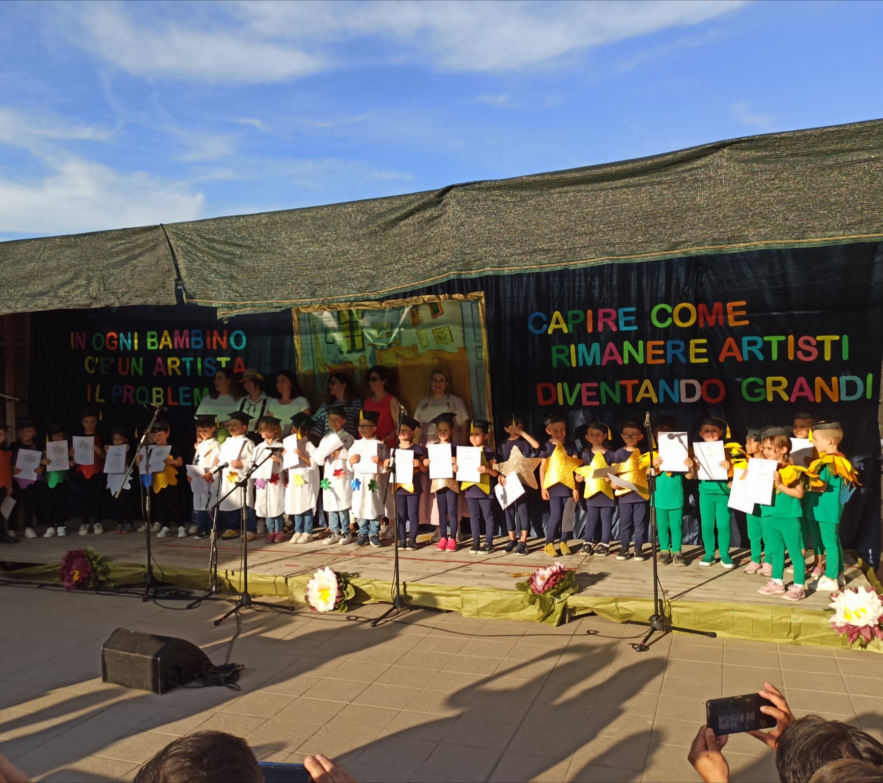 Isc Centro: gli alunni del “Marchegiani” diventano Van Gogh per lo spettacolo di fine anno