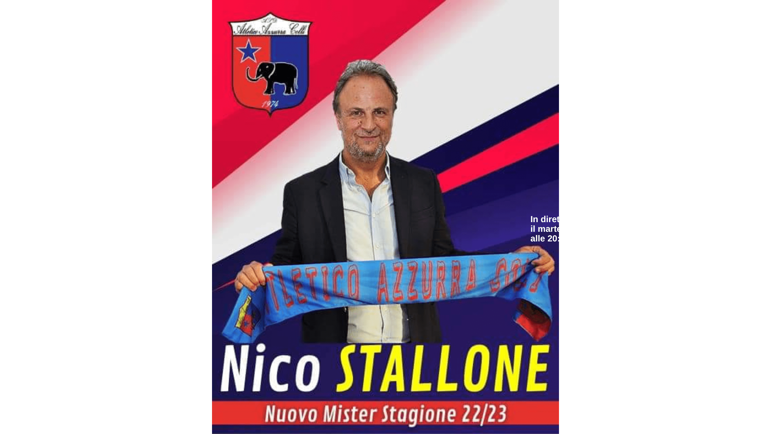 Calcio Eccellenza: Nico Stallone nuovo allenatore dell’Atletico Azzurra Colli