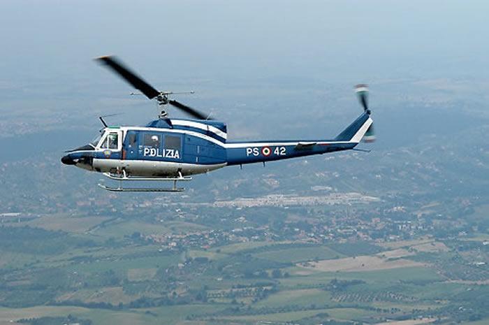 Nuovo dispositivo della Polizia installato sull’elicottero, rilevato un principio di incendio