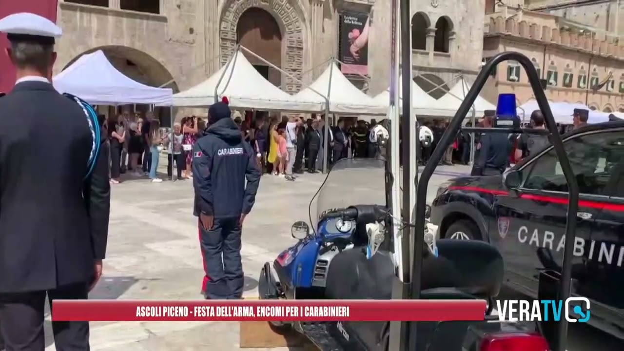 Ascoli Piceno – Festa dell’arma, encomi per i carabinieri