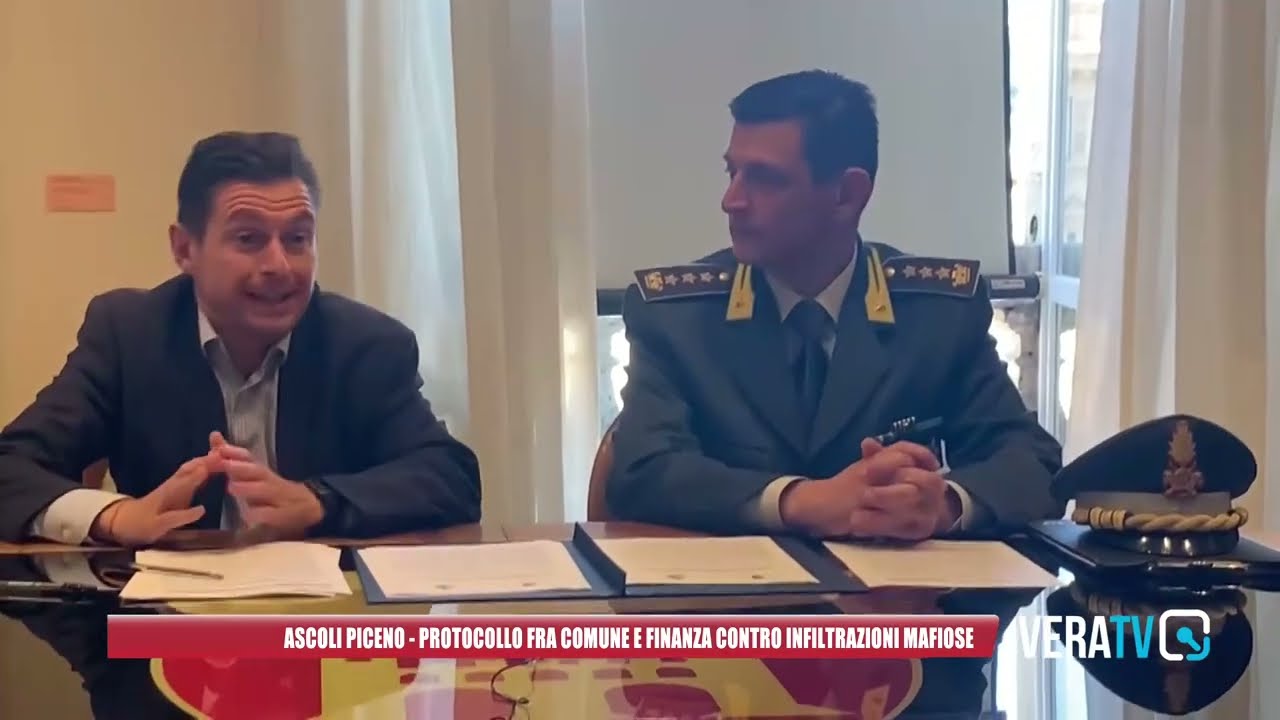 Ascoli Piceno – Lotta alla mafia, firmato protocollo d’intesa tra Guardia di Finanza e Arengo