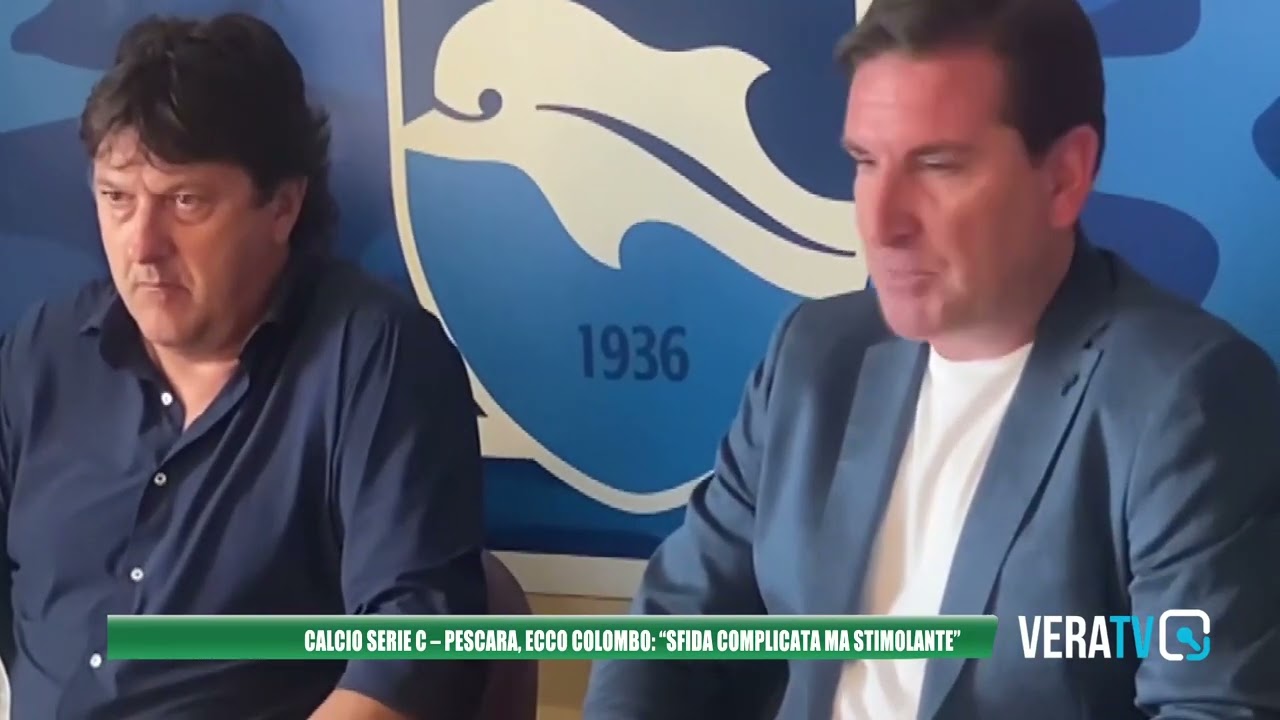 Calcio Serie C – Pescara, ecco Colombo: “Sfida complicata ma stimolante”