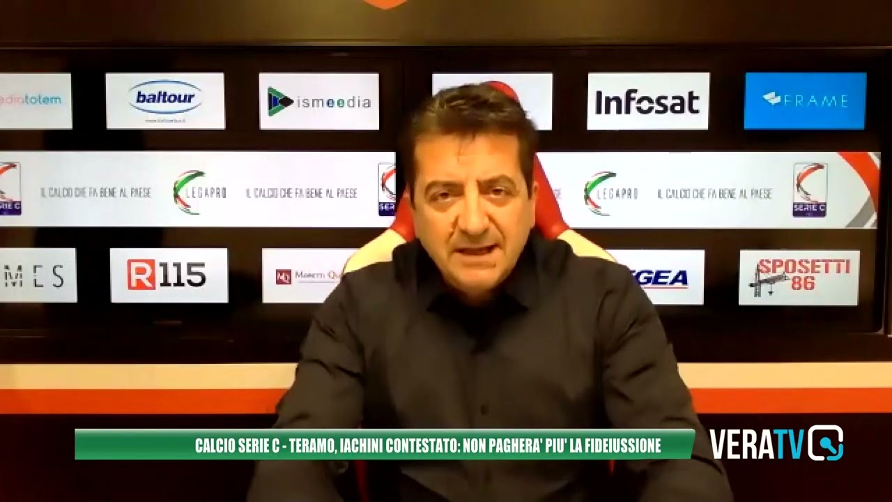 Calcio Serie C – Teramo: Iachini si chiama fuori, niente fideiussione