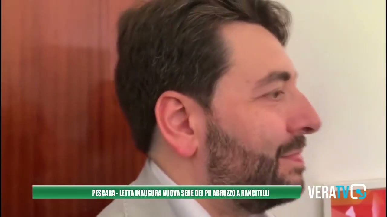 Pescara – Letta inaugura nuova sede del PD Abruzzo a Rancitelli