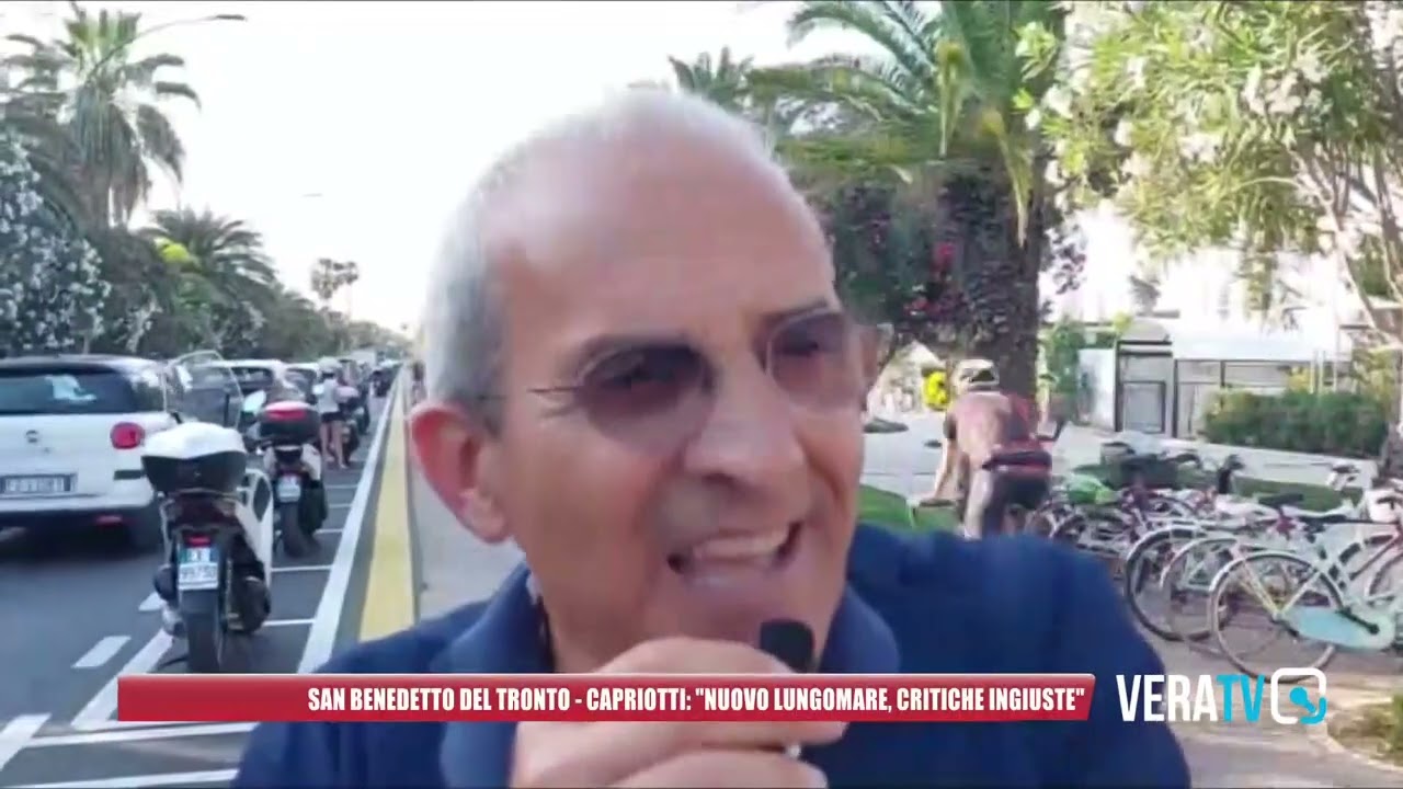 San Benedetto del Tronto – Capriotti: “Nuovo lungomare, critiche ingiuste”