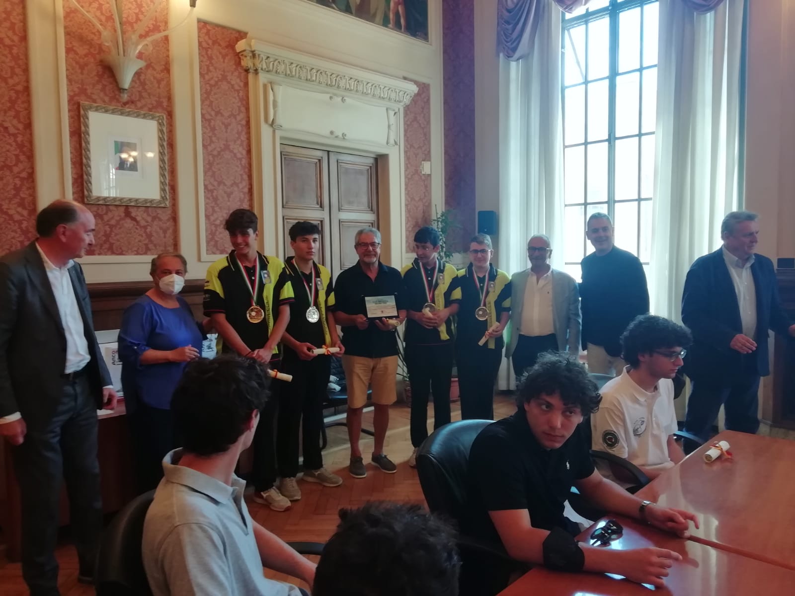 Nuovi successi per le societa’ sportive anconetane. Premiate in comune asd arcieri ancona, asd bocciofila 2000 e asd club scherma ancona