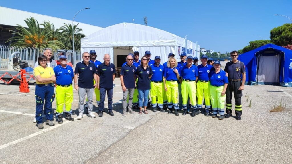 San Benedetto, allestita vicino lo stadio la nuova area mobile di soccorso