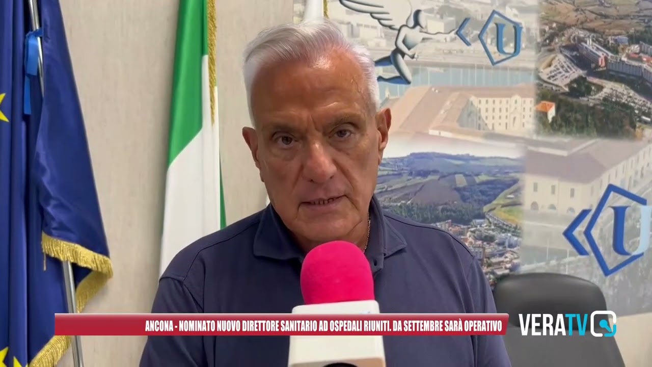 Ancona, il nuovo direttore sanitario degli Ospedali Riuniti Claudio Martini sarà operativo da settembre