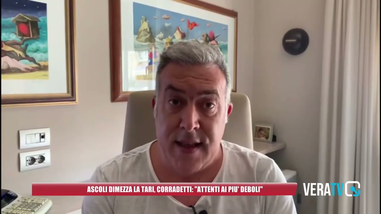 Ascoli Piceno dimezza la Tari, Corradetti: “Attenti ai più deboli”