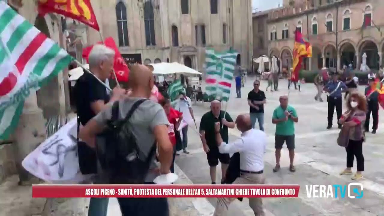Ascoli Piceno – Sanità, protesta del personale AV5