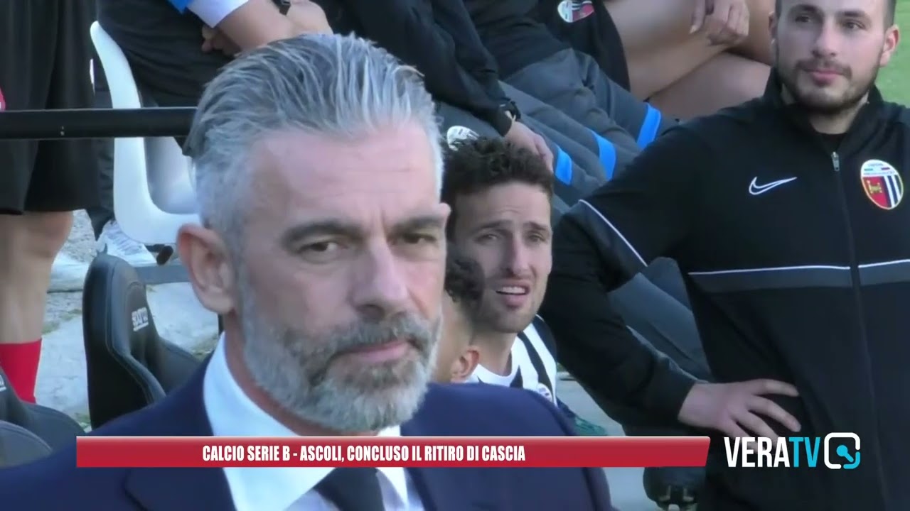 Calcio Serie B – Ascoli, concluso il ritiro a Cascia: saluta il giovane Olivieri